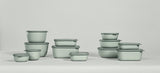 Versatile 500ml Nordic White food storage bowl with airtight lid, stackable design, and transparent window for easy content viewing.