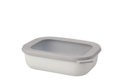 Versatile 1000ml Nordic White bowl by Mepal with airtight lid, ideal for storage, serving, and on-the-go dining.