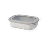 Versatile 1000ml Nordic White bowl by Mepal with airtight lid, ideal for storage, serving, and on-the-go dining.