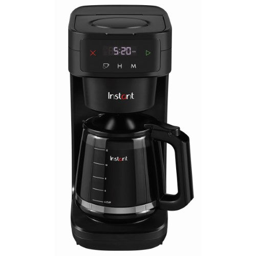 Sleek Instant Pot Infusion Brew Coffee Maker brews 12 cups in under 10 minutes with pre-infusion technology and a warming plate.