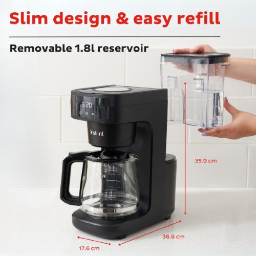 Barista-quality coffee at home with the Instant Pot Infusion Brew Coffee Maker featuring quick brewing and pre-infusion technology.