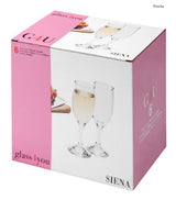 Elegant 190ml glass flutes set of 6, perfect for toasting, dishwasher safe, designed for style and quality by Pasabahce.