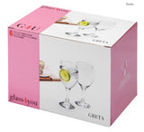 Elegant 340ml wine glass set of 6 by Pasabahce, perfect for casual or formal occasions, dishwasher safe and made in Turkey.