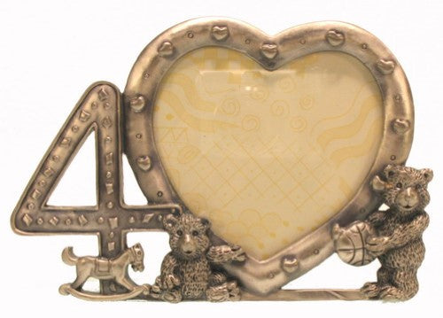 Set of 2 elegant photo frames for showcasing cherished memories of your child's first four years.