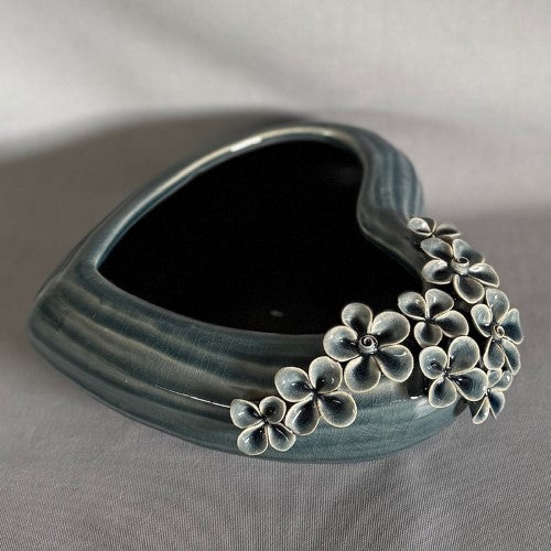 Heart Bowl - Blue Blossom (23 x 23cm)