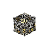 LPG Dice Dragon Rage Dice Set Chrome/Gold