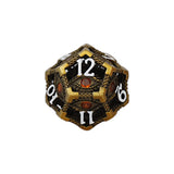 LPG Dice Scaled Eye Dice Set Ancient Bronze/Red