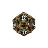 LPG Dice Dragon Eye Dice Set Ancient Bronze/Green
