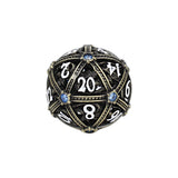 LPG Dice Hoard Guardian Dice Set Tarnished Gold/Blue