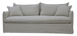 Sofa - Chantilly Slip Cover 3 Seat Salt & Pepper (201cm)