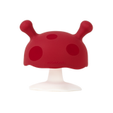 Mushroom Teether - Chimney Red - Mombella