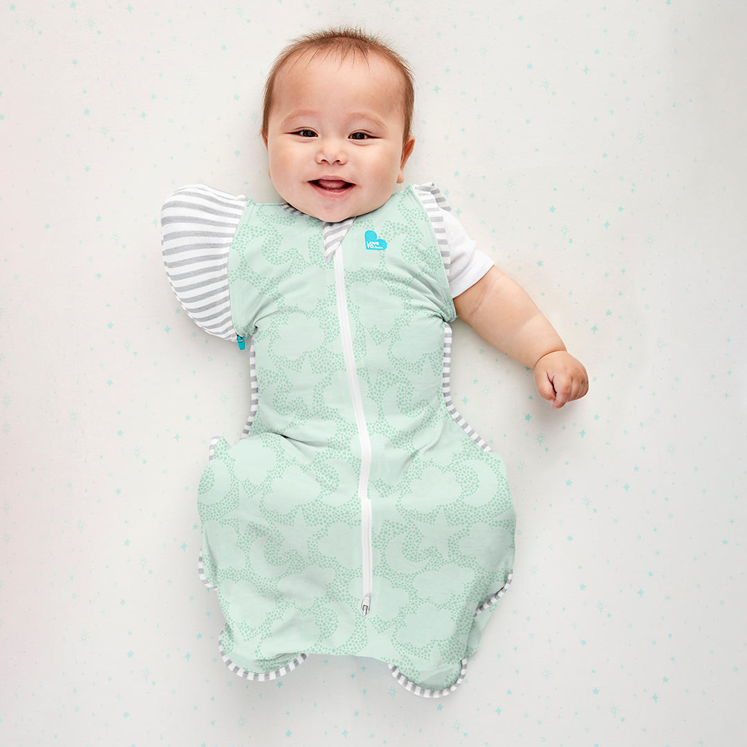 Swaddle Up™ Transition Bag Organic 1.0 TOG - Mint Celestial - Medium