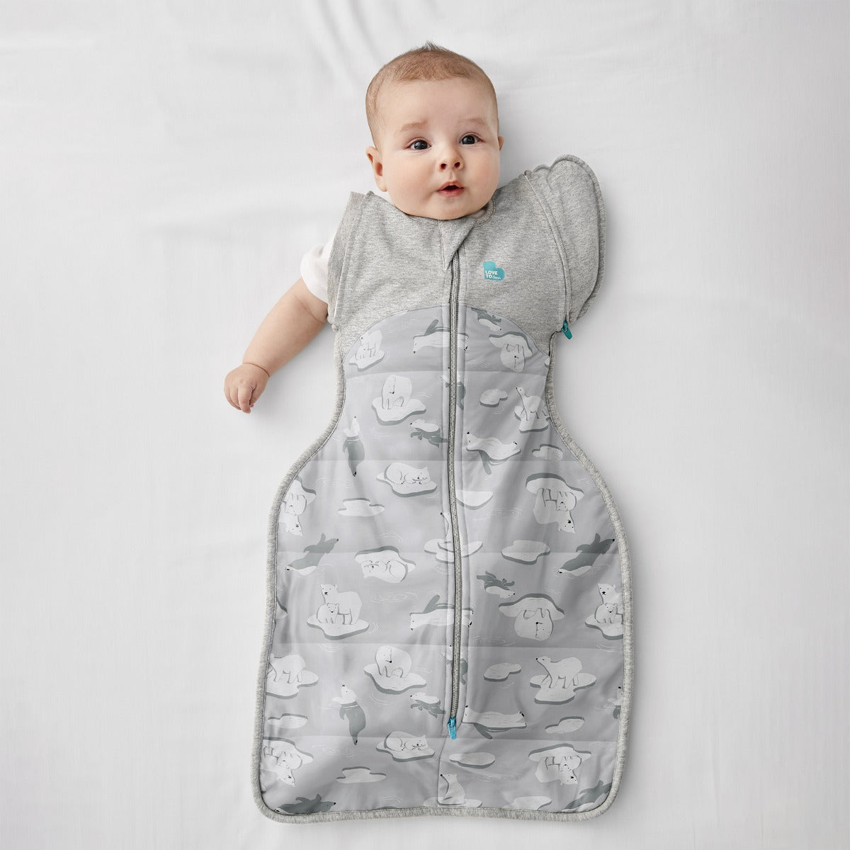 Swaddle Up™ Transition Bag Extra Warm 3.5 TOG - South Pole Grey - Large