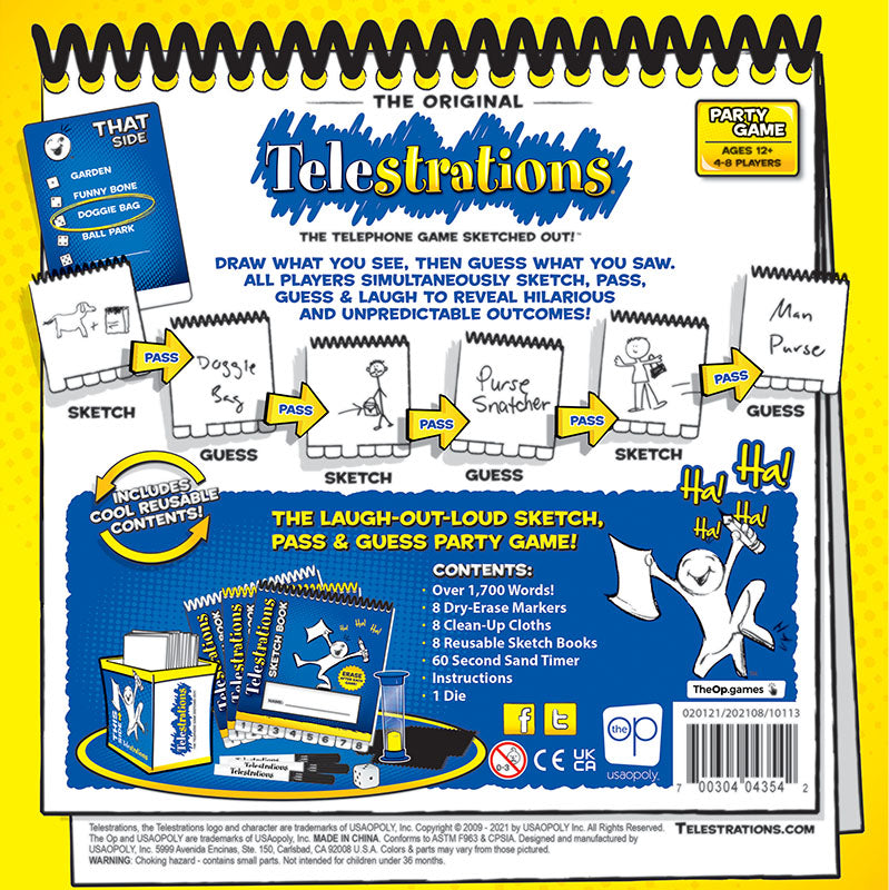 Telestrations the Telephone Game Sketched Out! Board Game