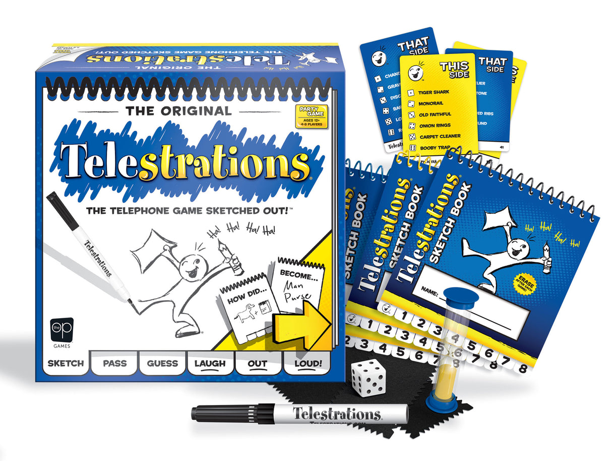 Telestrations the Telephone Game Sketched Out! Board Game