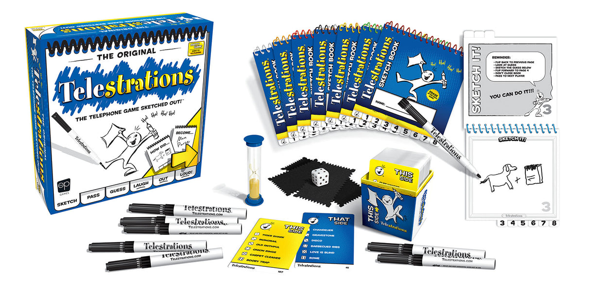 Telestrations the Telephone Game Sketched Out! Board Game