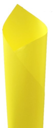 Vibrant yellow Euro gift wrap sheets, 50cm x 60cm, 100 high-quality sheets for all occasions and craft projects.