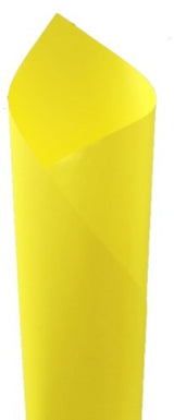 Vibrant yellow Euro gift wrap sheets, 50cm x 60cm, 100 high-quality sheets for all occasions and craft projects.