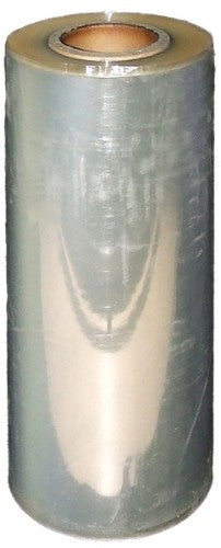 Clear cellophane roll (50cm x 450m) for versatile packaging, featuring 30-micron thickness and eco-friendly materials.