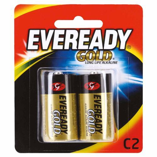 Eveready Gold Batteries C, 2 Pack