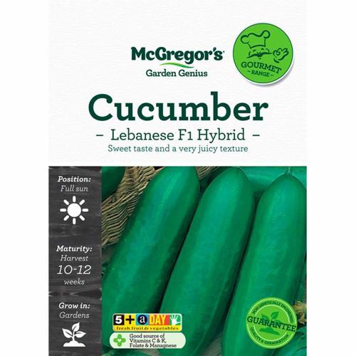 Lebanese F1 Hybrid Cucumber Gourmet Seed - McGregor's