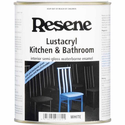 Resene Lustacryl Semi-Gloss Waterborne Enamel Paint 1L White
