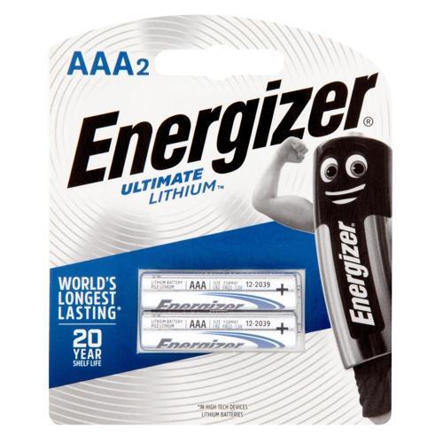 Energizer Lithium Ultimate Lithium Battery AAA, 2 Pack