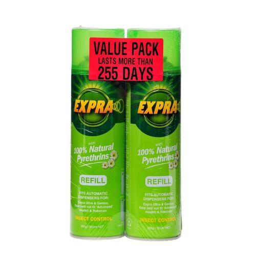 Insect Control With 100% Natural Pyrethrins Multi-Fit Refill 305g 2 Pack - Expra