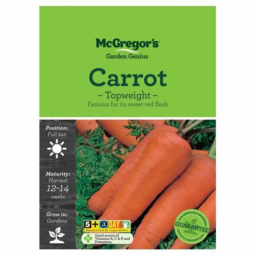 Topweight Carrot Seeds - McGregor's