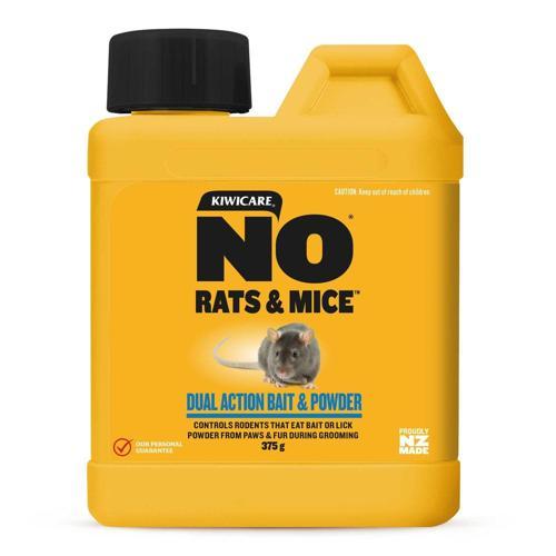 NO Rats & Mice Dual Action Rodent Bait & Powder 375g - Kiwicare