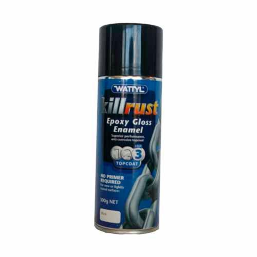 Killrust Epoxy Enamel Gloss 300g Black - Wattyl