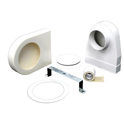 Deflect-O Dryer Vent Kit 100mm White