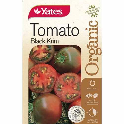 Organic Tomato Black Krim Seed - Yates