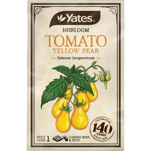 Yates Heirloom Seeds Tomato Yellow Pear