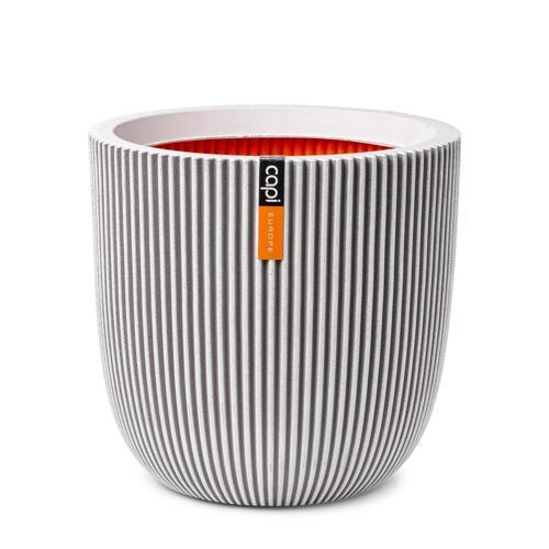 Capi Lightweight Groove Egg Pot Ivory L
