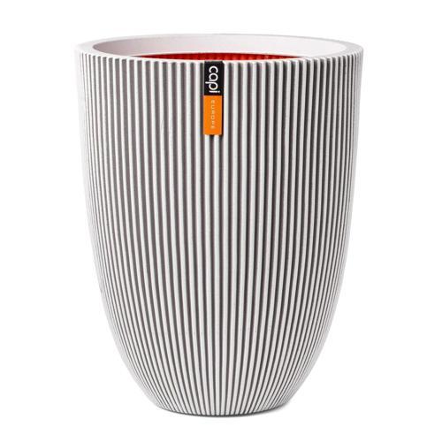 Capi Lightweight Groove Elegant Pot Ivory M