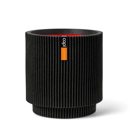Capi Lightweight Groove Cylinder Pot Black M