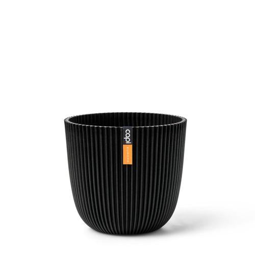 Capi Lightweight Groove Textile Pot Black S