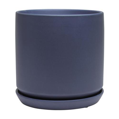 Bloom Indoor Adelle Pot And Saucer 12cm Blue