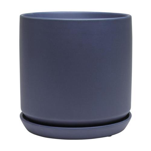 Bloom Indoor Adelle Pot And Saucer 18cm Blue