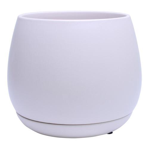 Bloom Indoor Addie Pot And Saucer 16cm White
