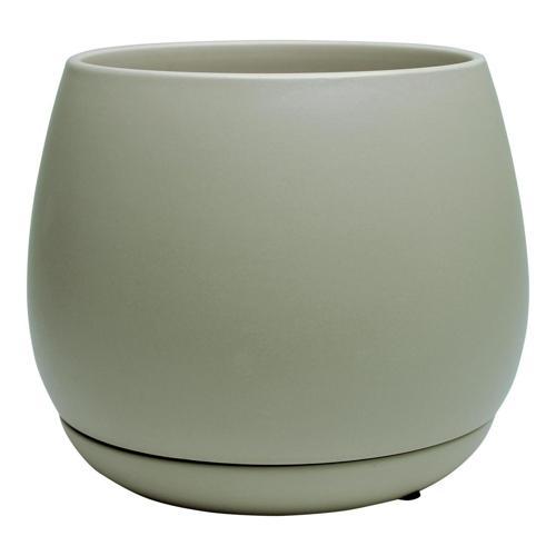 Bloom Indoor Addie Pot And Saucer 18cm Sage