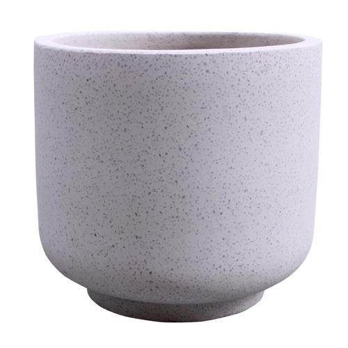 STONELEIGH & ROBERSON Cup Terrazzo Pot S White