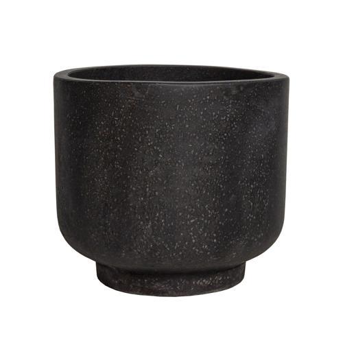 STONELEIGH & ROBERSON Cup Terrazzo Pot M Black