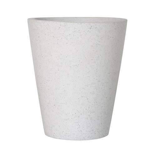 STONELEIGH & ROBERSON Vase Terrazzo Pot S White