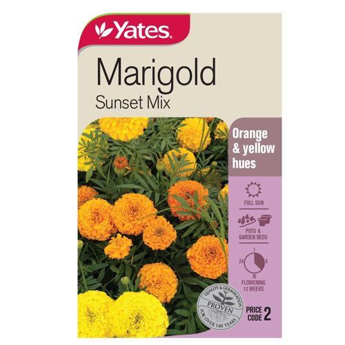 Yates Seeds Marigold Sunset Mix