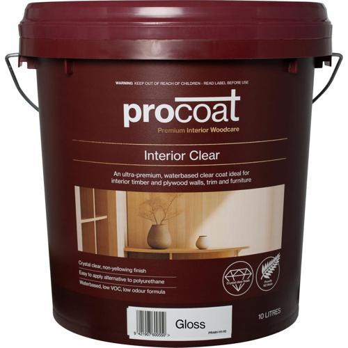 Procoat Premium Interior Clear Gloss 10L Clear