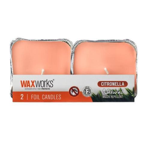 Waxworks Citronella Foil Candle