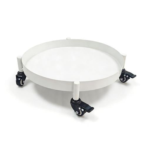 Gardeners Edge Metal Round Plant Caddy On Wheels