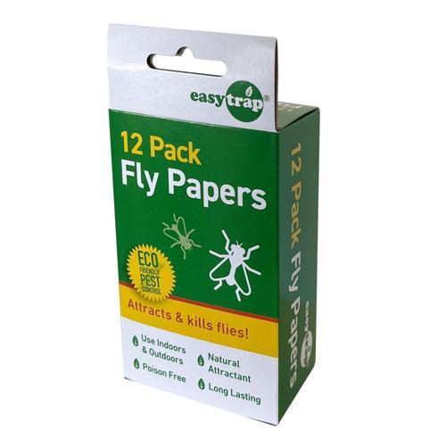 EasyTRAP Fly Papers 12 Pack
